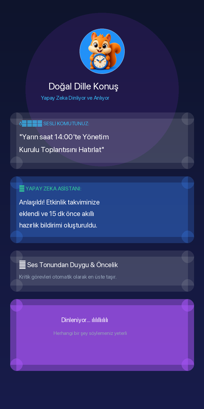 Rememberly Mobil Arayüzü